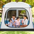 thumbnail image 4 of Gymax Camping Tent for 3-5 People Cabin Shelter w/ Large Double-Layer Mesh Front Door, 4 of 10