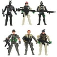 thumbnail image 3 of 6Pcs Flexible Military Soldier Model Toys Kids Military Games Toy (Random Type), 3 of 8