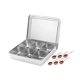 thumbnail image 2 of Caja de almacenamiento de condimentos perfecl de Acero inoxidable con tapa 6 compartimentos, 2 of 8