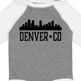 thumbnail image 4 of Inktastic Denver Colorado City Skyline Boys or Girls Long Sleeve Baby Bodysuit, 4 of 5