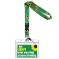 thumbnail image 1 of Cordón de girasol con tarjeta de Pvc para discapacidades ocultas, exención de cobertura facial, 2 uds. Rojo Verde, 1 of 4