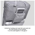 thumbnail image 5 of LACKUST Foldable Duffel Bag, Carry On Luggage, Sport & Overnight, For Women & Girls,Gray, 5 of 6