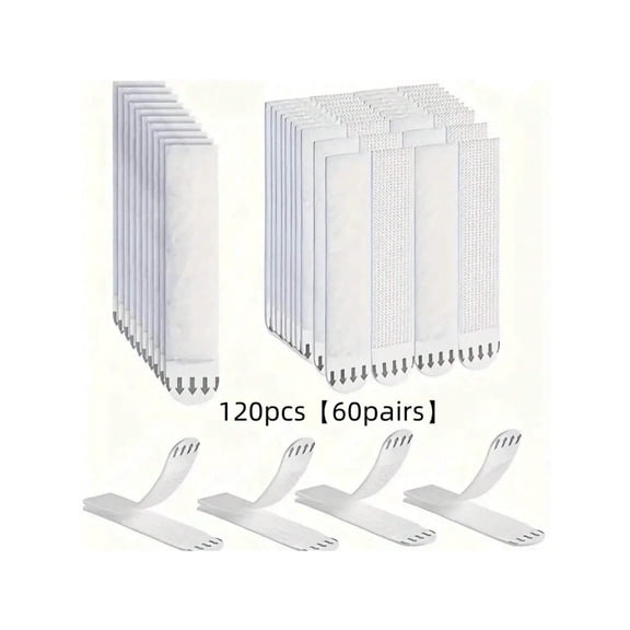 120-Piece Heavy Duty Picture Hanging Strips - Damage-Free Hanging, No Nails, Easy Removal, for Frames, Photos, Art