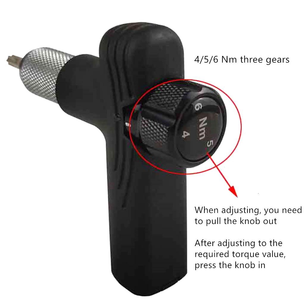 CEORPER Professional Bike Torque Wrench – 4, 5, 6 Nm Dial Portable Mini Bicycle Adjustable Torque Driver