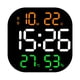 thumbnail image 2 of Reloj de pared digital Brillo ajustable Temperatura Fecha Semana Visualización Alarma electrónica Fernando reloj digital de pared, 2 of 8