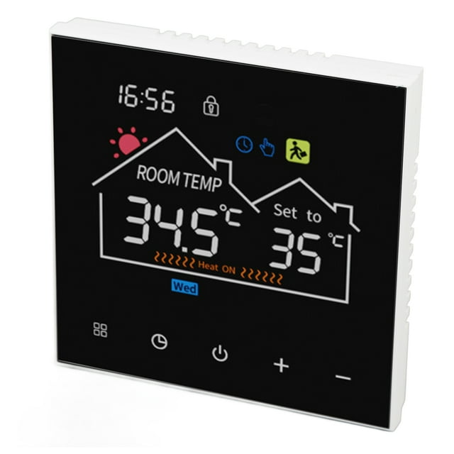 Smart Digital Thermostat Programmable Temperature Controller Thermostat Touchscreen Digital Temperature Controller for Hydronic Heating Boiler