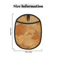 thumbnail image 2 of Multi-Functional Oven Silicone Pot Pad 7.5×9.4in Anti-Slip Heat-Insulating Pad Baking Gloves Heat-Resistant Cotton Layer 2pcs Sandybrown Marble_1, 2 of 7