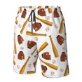 thumbnail image 4 of Zufioo Baseball Sport for Men's Casual Beach Shorts, Sports Fitness Quick-drying Drawstring Shorts with Pockets for Home Wear-Small, 4 of 6