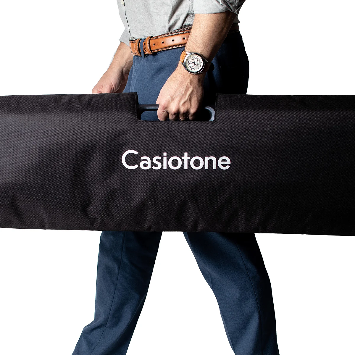 Casio Casiotone 61-Key Lighted Keyboard With Sustain Pedal, Protective Case Bundle