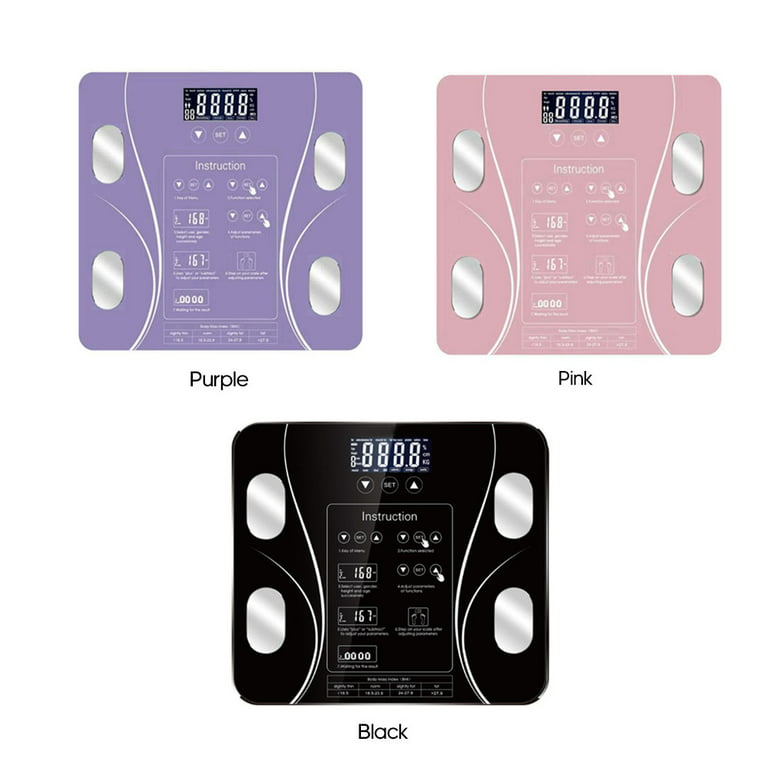 Healeved Digital Scales for Body Weight Intelligent Weight Scale Bathroom Scale  Body Weight Scale Electronic Scale Weight Scales Battery Monitor Analyzer Body  Fat Scale Purple - Yahoo Shopping