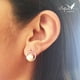 thumbnail image 3 of Aretes de plata .925 BELLAPLATA MF broquel Ojos de Angel con perlas naturales y circonias brillantes, 3 of 4