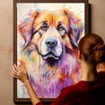 thumbnail image 6 of Leonberger Canvas Wall Art Famous Oil Paintings Monets Watercolor Dog Canvas Funny Dog Canvas Floral Print Abstract Farmhouse Gallery Aesthetic Room Decor for Bedroom Bathroom, 6 of 6