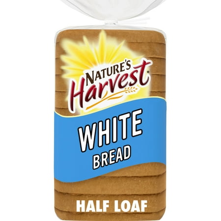 Nature's Harvest White Bread, Half Loaf, 12 oz, Bread, Bag