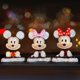 thumbnail image 4 of Muñeca de anime Mickey Mouse Minnie, juguete de Mickey y Minnie Mouse, modelo de cabeza móvil de dibujos animados, decoración de coche, accesorios para coche, regalo de cumpleaños para niños, 4 of 5