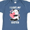 thumbnail image 4 of Inktastic I Love My Sister with Panda Illustration Boys or Girls Baby Bodysuit, 4 of 5