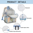 thumbnail image 4 of Boho Bohemia Pioneer Flower Art Backpack for School,Cute School Bag,Schoolbag with Adjustable Shoulder Straps & Padded Back,15.25"x11.5"x5.25", 4 of 6