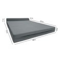 thumbnail image 3 of Gray Sleeper Chair Folding Foam Beds, Portable Studio Sofa Guest Bed, 6 x 48 x 72, 3 of 6