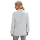 thumbnail image 4 of Jersey Jouica de cuello alto con mangas de murciélago para mujer, color gris claro, 4 of 4