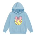 thumbnail image 2 of EnJoCho Girls Oversized Hoodie Softball Bow Graphic Pullover Hooded Sweatshirt Long Sleeve Front Pocket Casual Fall Winter School Sporty for Kids Teens, 2 of 5