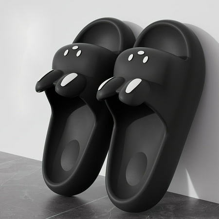

SHZGXYC Soft Sole Rabbit Pattern Non Slip Comfy Durable Indoor Slippers for Men & Women