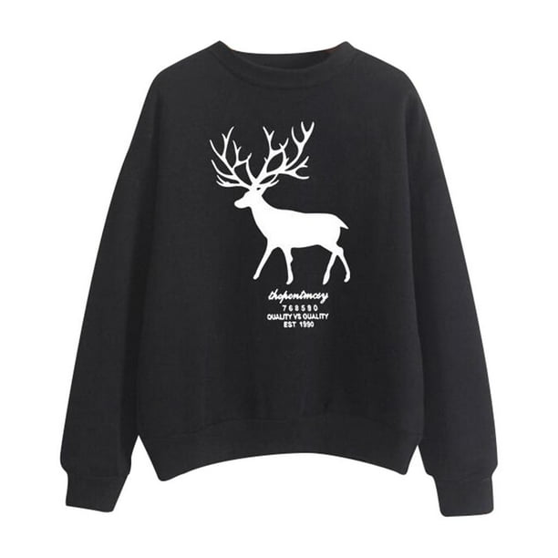 Sudadera Sudadera Sudadera Blusa Invierno Manga Larga Ropa Deportiva Unisex SG Zulema Sudadera de cuello redondo de algodón