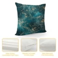 thumbnail image 4 of Acheng Gold and Blue Abstract Art Plush Pillowcase 1 Piece White, 4 of 5