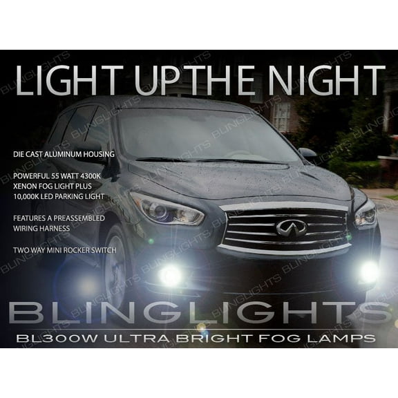 For 2013 2014 2015 Infiniti JX35 QX60 Xenon Fog Lamps Driving Lights Kit