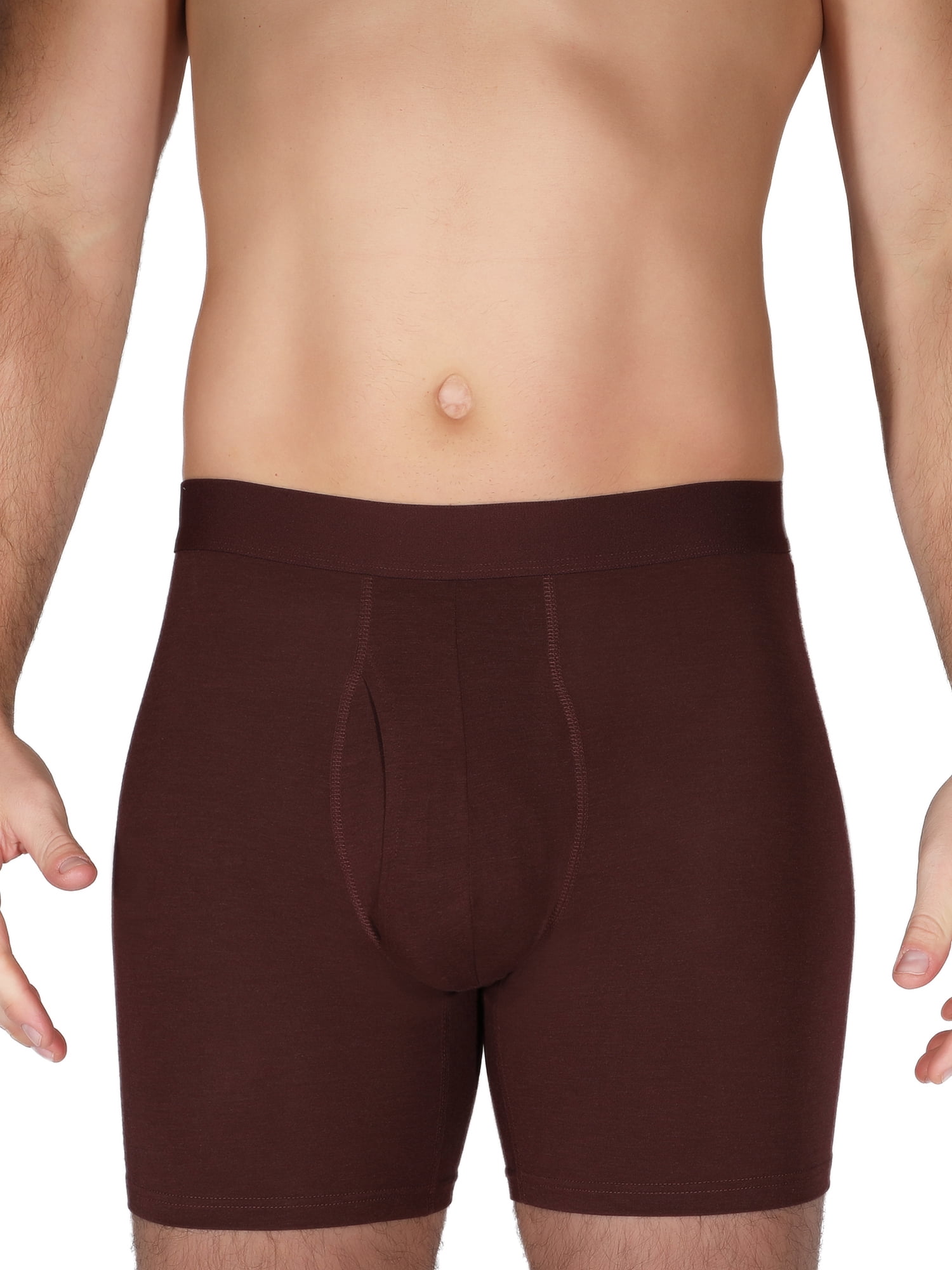 George Men's Soft Touch Rayon Boxer Briefs, 3 Pack