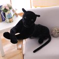 thumbnail image 3 of Peluche de leopardo pantera negra gigante de 30 a 120 cm, almohada de animal de peluche suave, muñeco de tigre blanco amarillo para niños, 3 of 5
