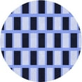 thumbnail image 1 of Ahgly Company Machine Washable Indoor Round Transitional Blue Area Rugs, 8' Round, 1 of 7