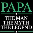 thumbnail image 3 of CafePress - The Man Myth Legend Papa Men's Dark Pajamas - Men's Dark Loose Fit Cotton Pajama Set, 3 of 4