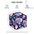 thumbnail image 4 of Sikiie cool flower Skull Leather Tissue Box Cover Square, tissue box holder, Tissue Box with Bottom Belt-5.2”x5.2”x5.2”, 4 of 7
