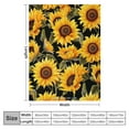 thumbnail image 4 of Jiayy   Sunflower Print Super Soft Throw Blanket for Bed Couch Sofa Lightweight Travelling Camping Throw Size for Kids Adults All Season, 4 of 6