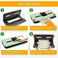 thumbnail image 4 of Machine de Mise sous Vide pour Aliments, Machine de Mise sous Vide, Appareil sous Vide, Scelleuse sous Vide, pour Aliments Secs et Humides, Fruits et Légumes, 4 of 5