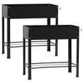 thumbnail image 3 of 2PCS Raised Garden Bed with Legs, Raised Garden Bed with Legs Metal Planter Box, Outdoor Elevated Gar, Outdoor Garden Planter Box Raised Beds with Storage Shelf, 3 of 16