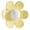 Yellow, variant on Sink Overflow Cover, Flower Shape Hole Insert Plug, Basin Trim Replacement for Bathroom Kitchen Sink, 1 PC