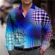 thumbnail image 1 of Camisa de manga larga con estampado de lunares y solapa con botones para hombre, ropa informal de verano, moda hawaiana para las fiestas, 1 of 6