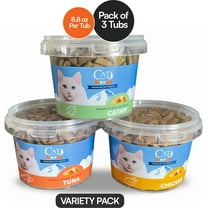 Cat by Scoochie Sensations Mixed Variety Pack Catnip, Chicken, Tuna Filled Crunchy Cat Treats, 3CT