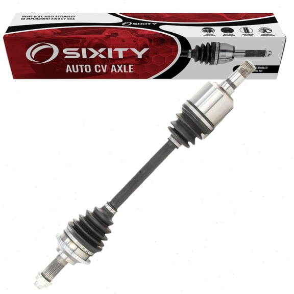 Sixity Front Left CV Axle compatible with Ford Fusion 2.3L L4 2006-2009 - Driver Side Complete Axle Shaft Assembly