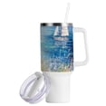 thumbnail image 2 of Sailboat Sea Grass 40 oz Tumbler with Handle Insulated&nbsp;Travel Mug&nbsp;Lid Straw Leak Proof Steel Vacuum Water Bottles Glasses Fits in Car Cup Holder, 2 of 7
