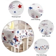 thumbnail image 5 of 4th of July Tablecloth Patriotic Stars Table Cloth for Independence Day Waterproof Red Blue Fireworks Tablecloths Rectangle Kitchen Table Cover for Dinner Picnic Memorial Day Holiday Party 60x84, 5 of 6