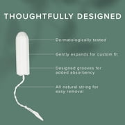 Veeda Super Plus Absorbency Non-Applicator Tampons, Unscented, Non-Toxic, 32 Count