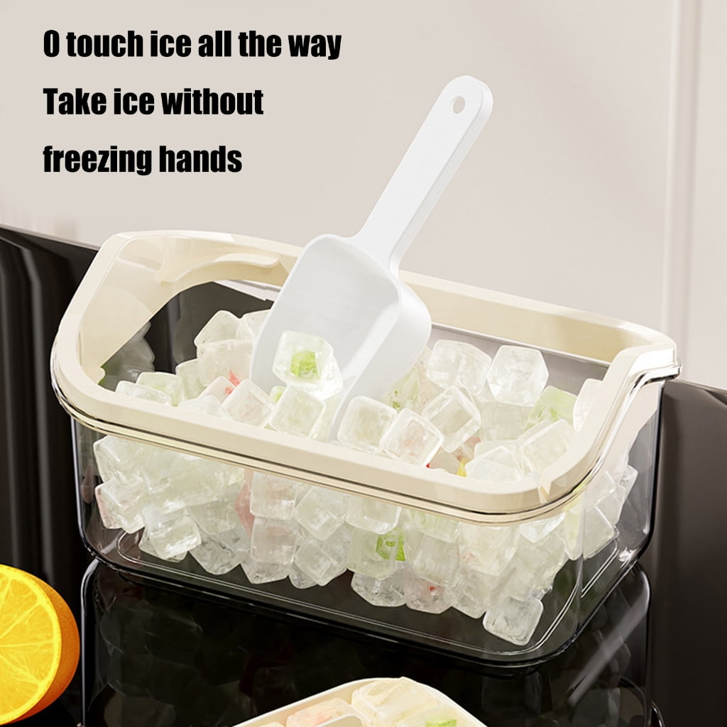 BQBQERT Multipurpose Ice Maker Storage Container Practical Ice Cube Maker with Lid 28/56Grids Ice Tray for Clean Ice Cube