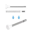 thumbnail image 3 of Uxcell Plunger Latches, 6x70mm/0.24x2.76inch Steel Spring-Loaded Bolt Plunger Latch, 2Pack, 3 of 5