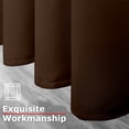 thumbnail image 3 of Ample Decor 1 Panel 46 x 95 inch 100% Polyester Blackout Curtains, Noise Reducing - Brown, 3 of 6