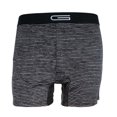 thumbnail image 3 of GOLBERG Premium Men's Black and Gray Striped Boxers - 3 Pack Underwear - Silky & Smooth Material - Nylon Spandex Moisture Wick Fabric, 3 of 4