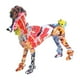 thumbnail image 1 of de perro Emulational Graffiti de perro Poodle escultura pintado perro juguete para niños ornamento, 1 of 8