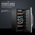 thumbnail image 3 of Vinoteca Ivation para 12 botellas con temperatura digital SS, 3 of 7