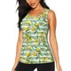 thumbnail image 1 of Fotbe Lemon Blusas Sin Mangas para Mujer – Estilo Casual, Corte Suelto, Slim-Fit, Cuello Redondo Deportivo, Tops de Verano para Gimnasio y Yoga-Large, 1 of 7