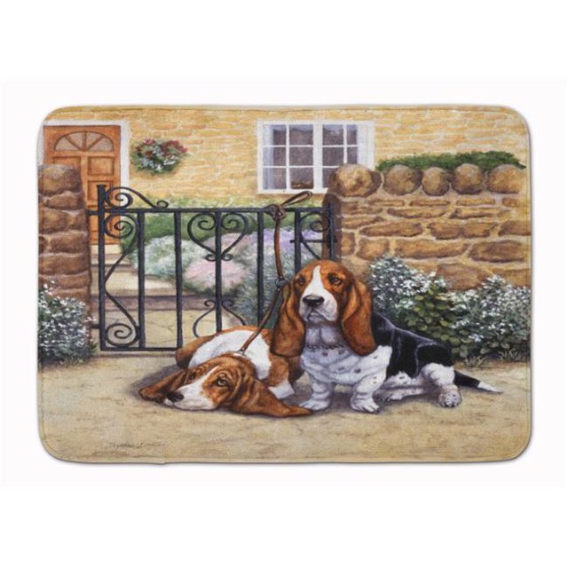 Basset Hound Tapis en Mousse à Mémoire de Forme Lavable en Machine